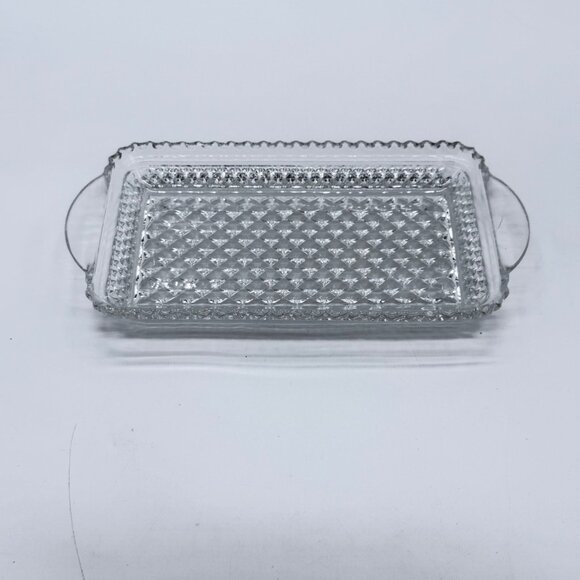 Vintage Wexford  Anchor Hocking Cream and Sugar/Relish/Rolling Tray 9 7/8” - Picture 6 of 8